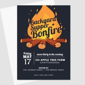 PRINTED Backyard Bonfire