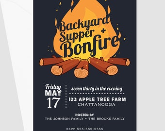 PRINTED Backyard Bonfire