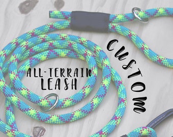 Custom Climbing Rope Dog Leash | All-Terrain Hands-Free Lead