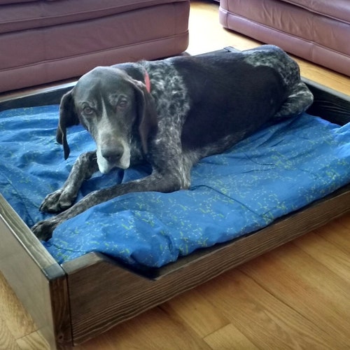 Handmade Wooden Dog Beds Etsy