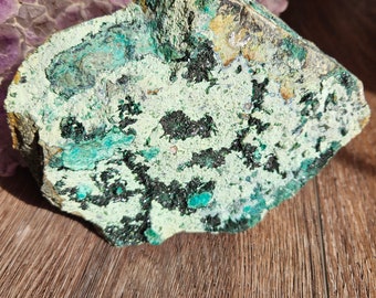 Atacamite & Chrysocolla Self-Standing Cabinet Specimen | Rare Mineral | La Farola Mine, Tierra Amarilla, Chile