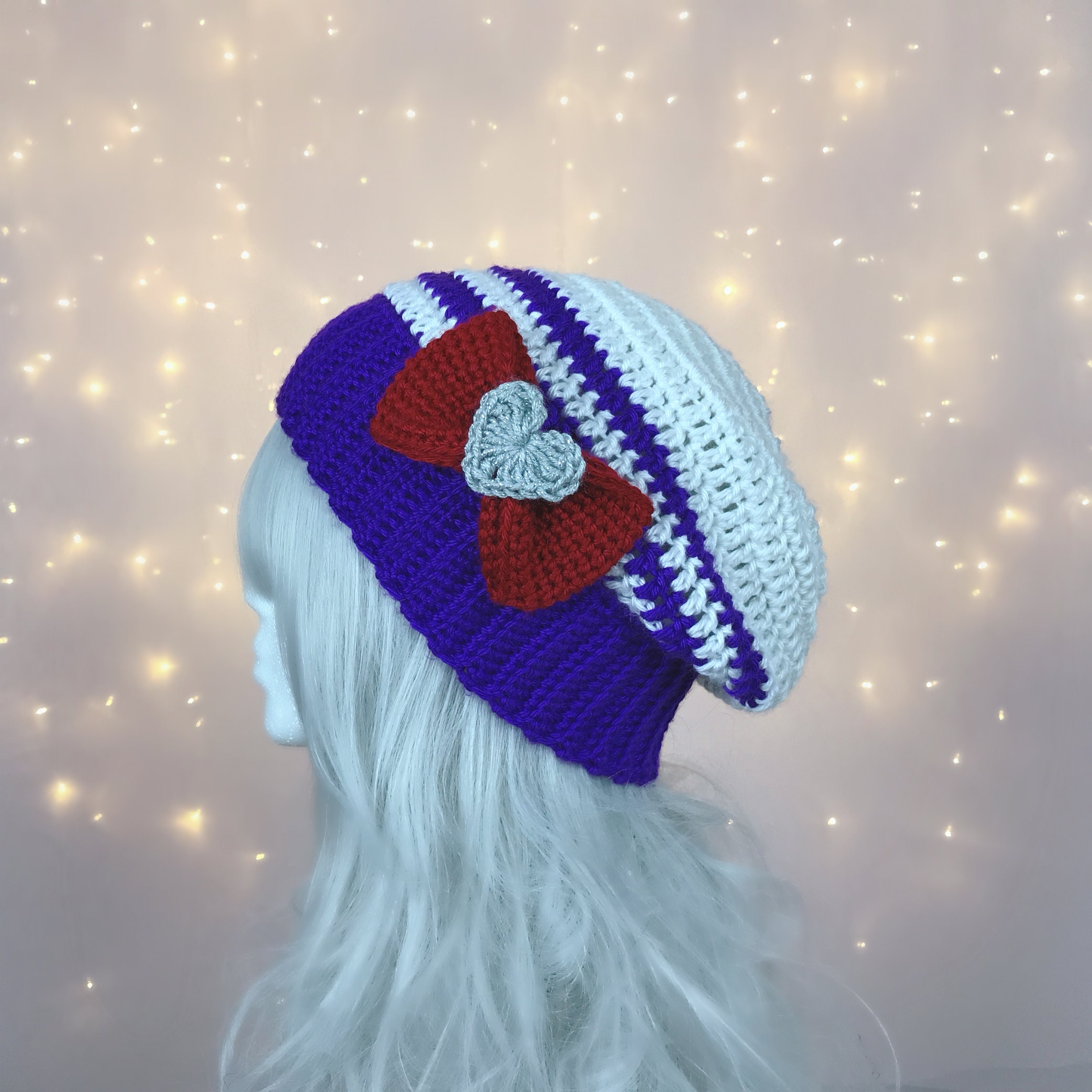 Sailor Saturn Inspired Crochet Slouchy 