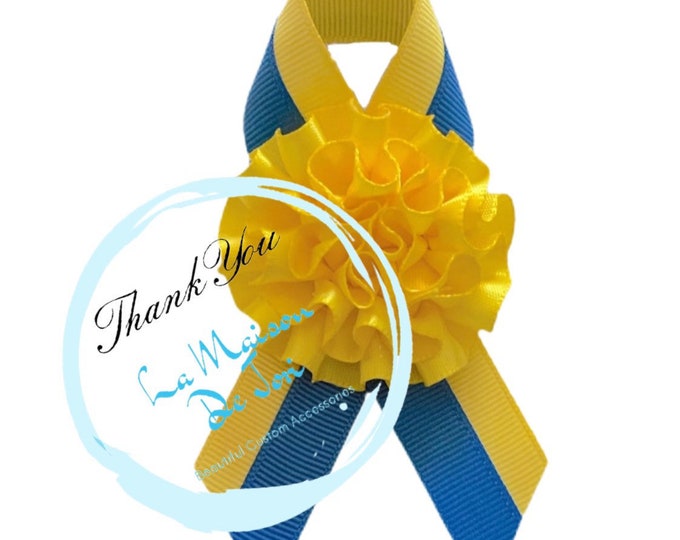 Ukrainian Flag Pin, Sunflower Ribbon Lapel Pins, Ukraine Brooch Pins