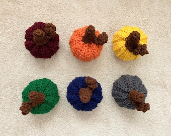 Rainbow Stuffed Pumpkin Set
