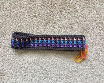 Child Gray Multicolored Pastel Crochet Headband