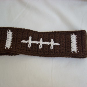 Football Ear Warmer, Crochet Sports Headband