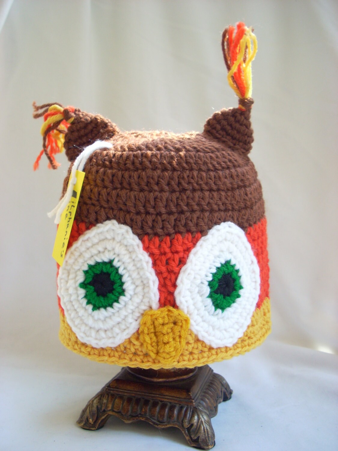 Toddler Owl Costume Hat, Woodland Animal Crochet Hat