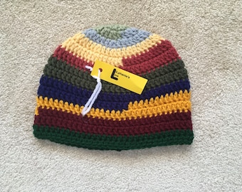 Colorful Scrap Yarn Winter Knit Hat