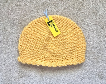 Yellow Winter Knit Soft Texture Hat