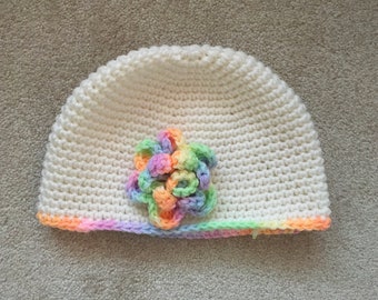 Teen Winter Flower Hat