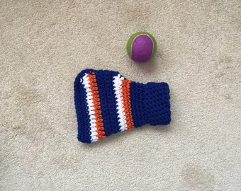 Tiny Dog Clothes Sports Team Colors, Pet School Spirit, Blue  and Orange