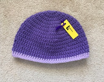 Teen Purple Beanie Winter Hat