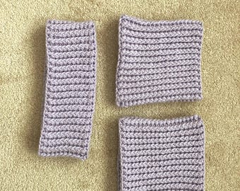 Ridged Boot Cuffs and Headband Matching Set