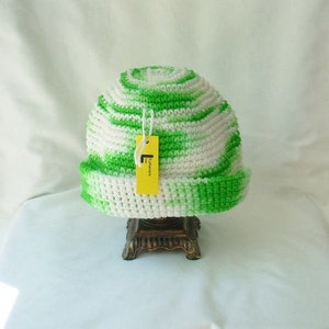 Teen Winter Crochet Stocking Hat, Multi-colored St. Patrick&#39;s Day Knit Hat
