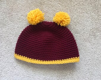 Child Double Pom-Pom Ear Hat