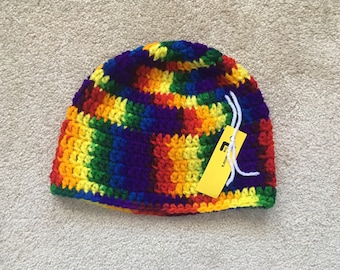 Child Rainbow Winter Knit Hat