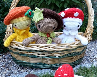 Mushrooms SWEETIES crochet pattern