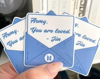 You Are Loved Letter KSJ Waterproof Sticker