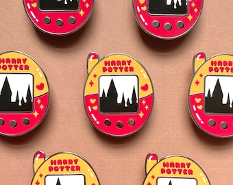 Wizard Castle Fantasy Inspired Tamagotchi Retro Enamel Pin