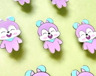 Unmasked Chipmunk Kpop Inspired Enamel Pin