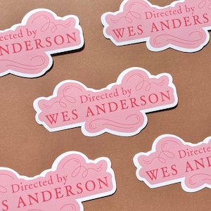 Directed by Wes Anderson Grand Budapest Hotel Waterproof Sticker