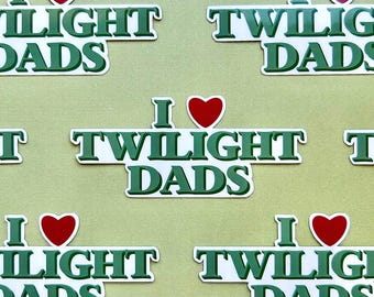 I Love Twilight Dads Waterproof Sticker