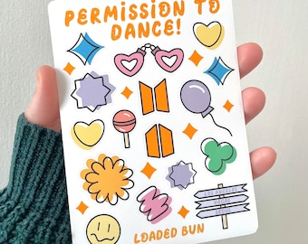 PTD Kpop Inspired Waterproof Deco Sticker Sheet