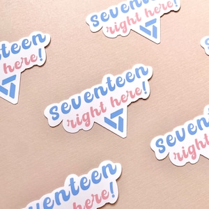 SVT Right Here! Waterproof Sticker