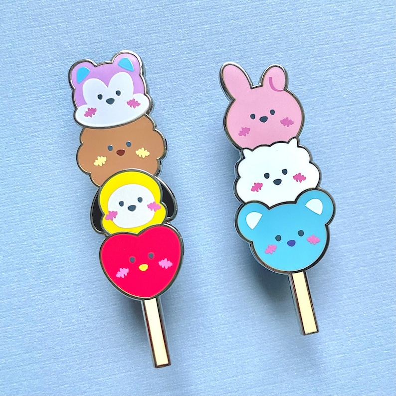 Dango Pin Dango Inspired Kpop Enamel Pins - Etsy