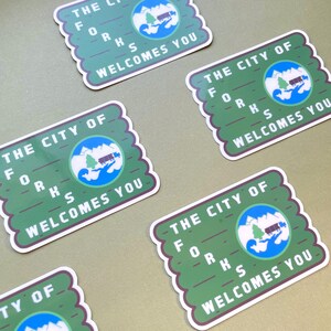 Welcome to Forks Washington Waterproof Sticker