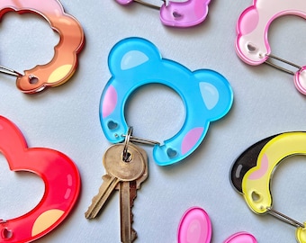 OT7 Kpop Character Carabiner Keychains