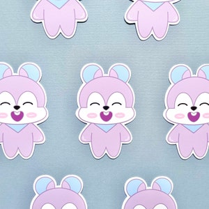 Pegatina impermeable de Mang BT21 sin máscara