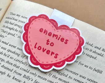 Enemies to Lovers Bookish Inspired Magnetic Bookmark