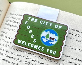 Welcome to Forks Washington Magnetic Bookmark