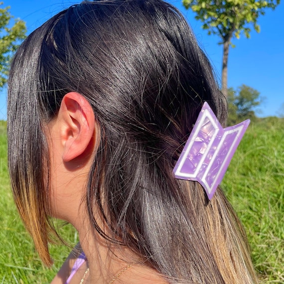 Purple Hair Claw Clip - Etsy
