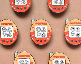 Aang Airbending Four Nations Inspired Tamagotchi Retro Enamel Pin