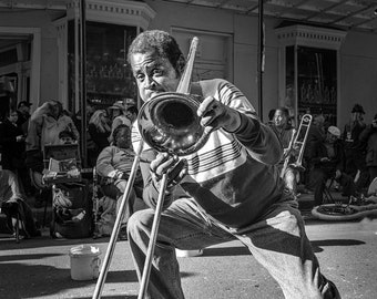 Jazz Musician // Fine Art Photograph // New Orleans // NOLA // Street Performer // Christmas Gift