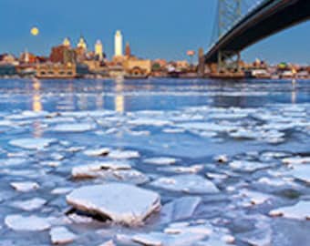 Philadelphia // Ben Franklin Bridge // Fine Art Photograph // Christmas Gift // Philadelphia Skyline