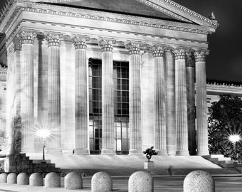 Philadelphia Art Museum // Fine Art Photograph // Black and White // Christmas Gift