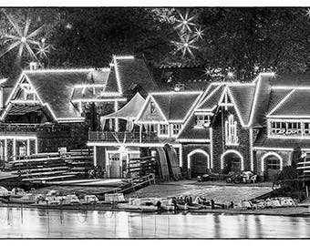 Boathouse Row // Philadelphia // Fine Art Photograph // Night Sky // Christmas Gift // Anniversary Gift