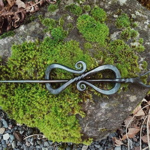 hand-forged hair pin