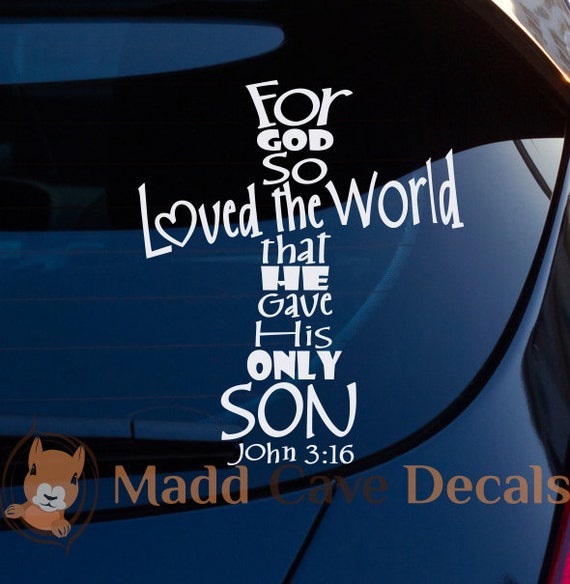 Proud To Be A Whosoever John 3:16 Christ Car Window Laptop Vinyl Decal Sticker
