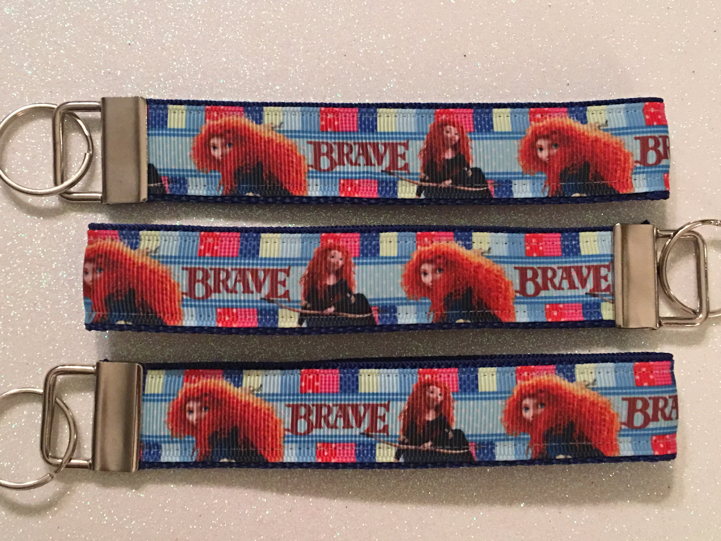 Disney's Brave Keychain 4 Styles Free Charm Brave Etsy