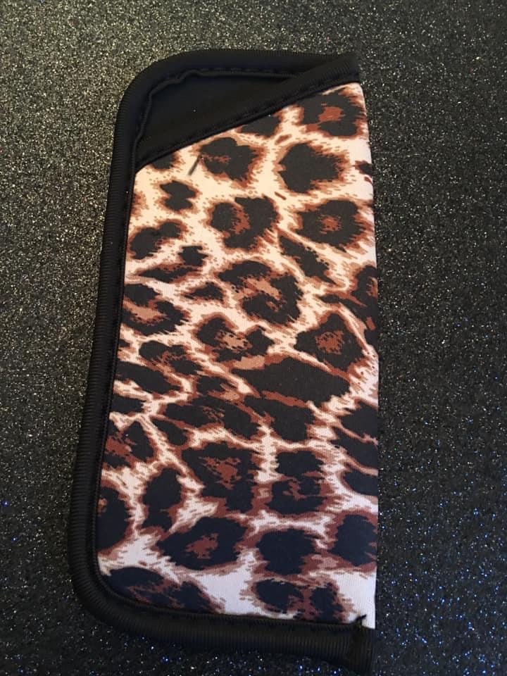 Leopard Eyeglass Sunglass Case Pouch Leopard Eyeglass Case l Etsy