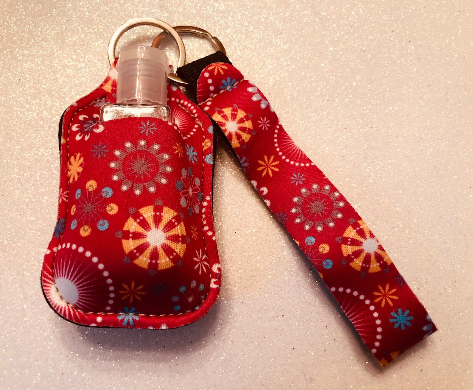 Pink Hand Sanitizer Keychain Pink Hand Sanitizer Holder Etsy