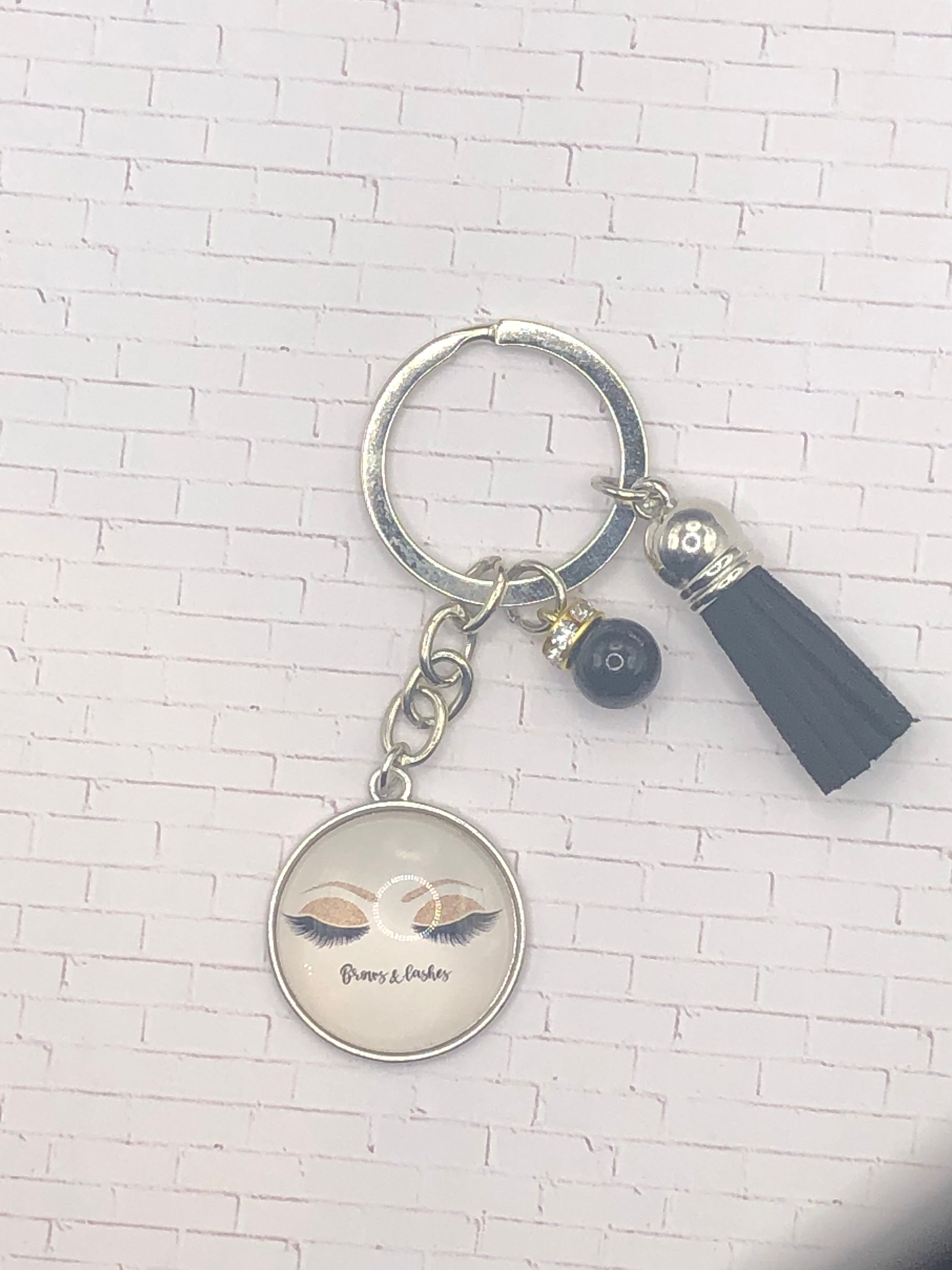 Makeup Keychain Eyelash Charm Cosmetology Keychain Makeup Etsy UK