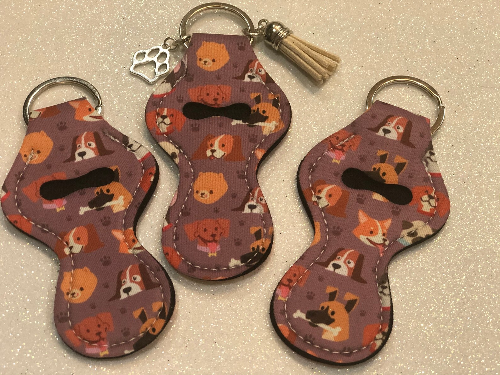 Dog Chapstick Holder Dog Chapstick Keychain Free Charm Etsy