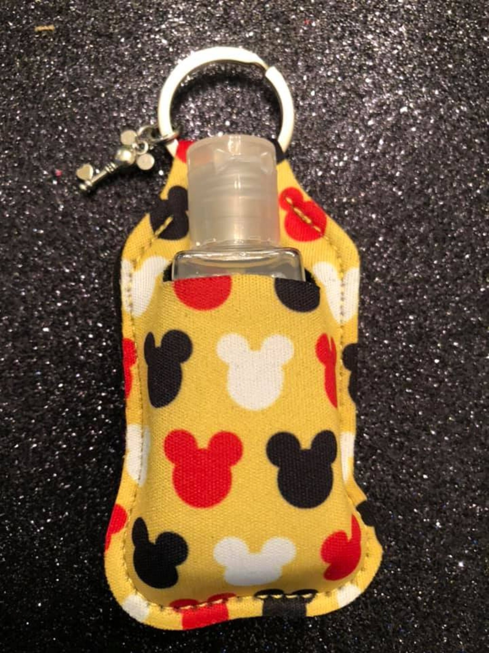 Mickey Hand Sanitizer Keychain Disney Hand Sanitizer Holder Etsy
