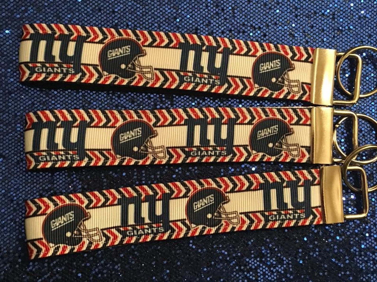 New York Giants Keychain 4 Styles Free Charms New York Etsy