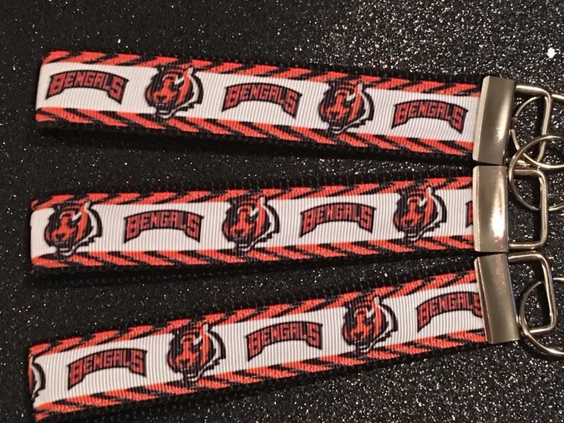 Cincinnati Bengals Keychain 7 Styles Free Charms Etsy